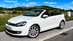 Volkswagen Golf 6 KABRIO Biała PERŁA 2.0 TDI CR Navi Tempomat