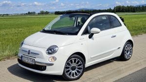 Fiat 500C Lounge 1.2 69KM Ledy Klima PółSkóra Parktronik El. Dach